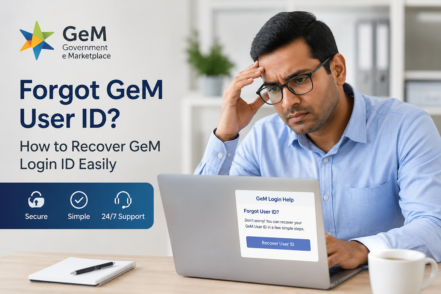 Forgot GeM User ID | How to Recover GeM Login ID Easily